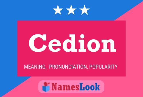 Cedion Name Poster