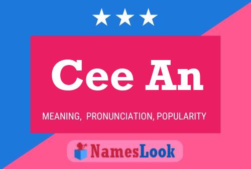 Cee An Name Poster