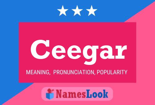 Ceegar Name Poster