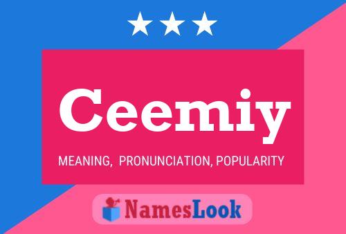 Ceemiy Name Poster