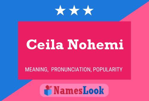 Ceila Nohemi Name Poster