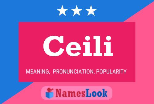 Ceili Name Poster