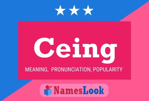 Ceing Name Poster