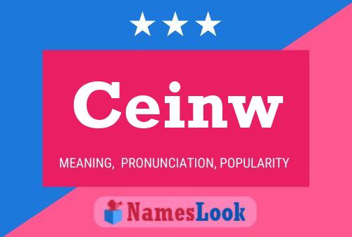 Ceinw Name Poster