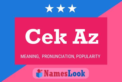 Cek Az Name Poster