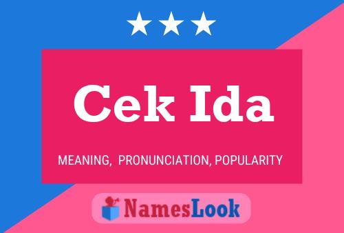 Cek Ida Name Poster