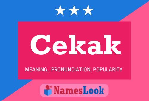 Cekak Name Poster