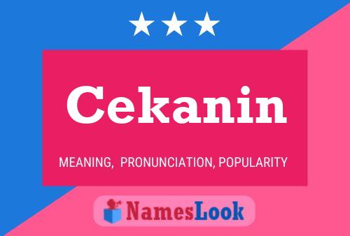 Cekanin Name Poster