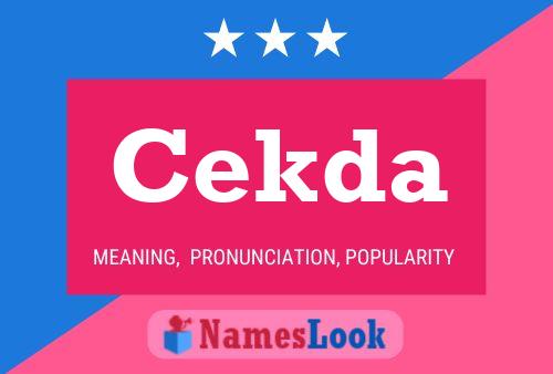 Cekda Name Poster