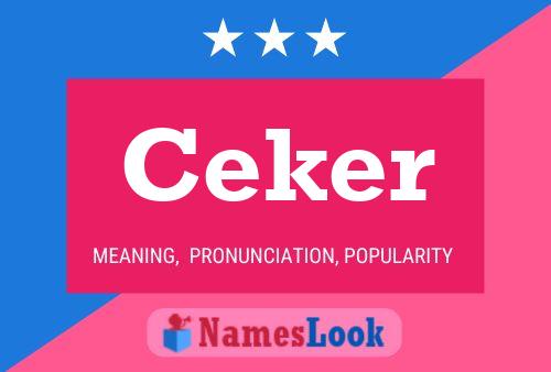 Ceker Name Poster