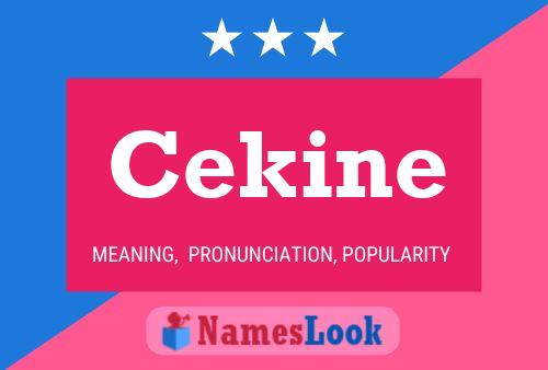 Cekine Name Poster