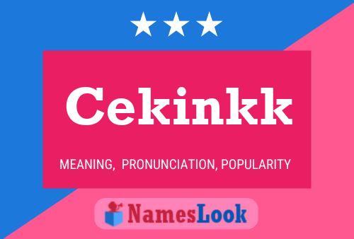 Cekinkk Name Poster