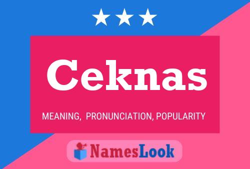 Ceknas Name Poster