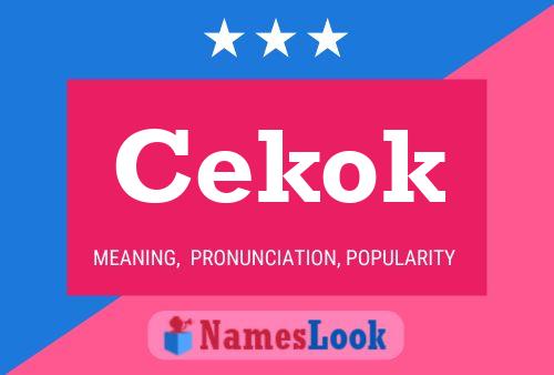 Cekok Name Poster