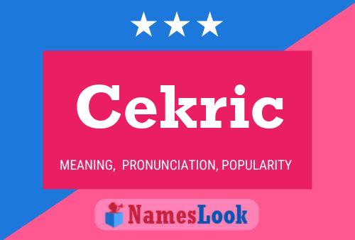 Cekric Name Poster