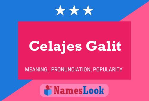 Celajes Galit Name Poster