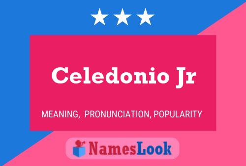 Celedonio Jr Name Poster