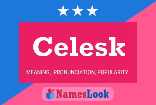 Celesk Name Poster