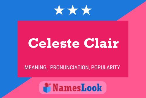 Celeste Clair Name Poster