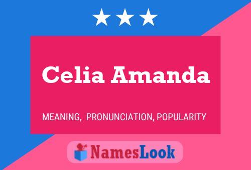 Celia Amanda Name Poster