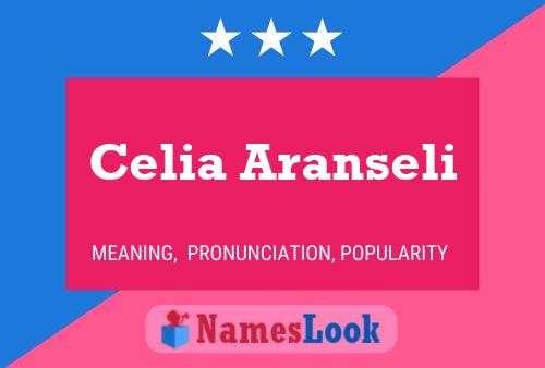 Celia Aranseli Name Poster