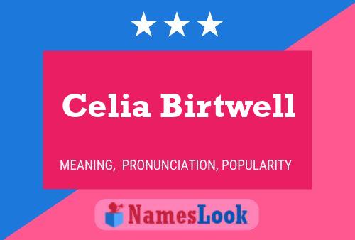 Celia Birtwell Name Poster