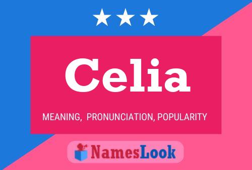 Celia Name Poster