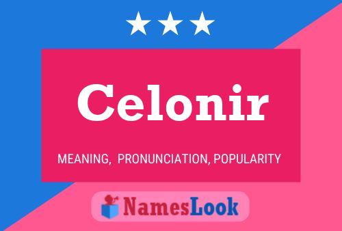 Celonir Name Poster