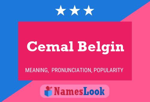 Cemal Belgin Name Poster