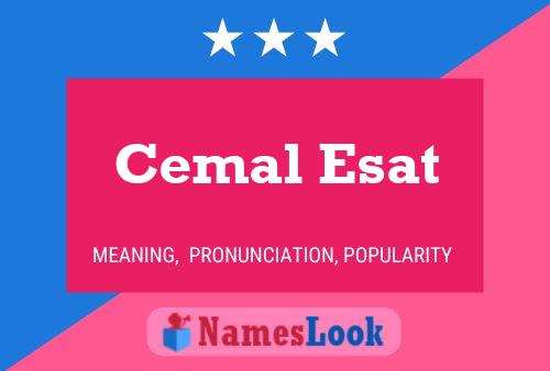 Cemal Esat Name Poster