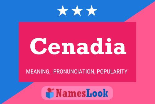 Cenadia Name Poster