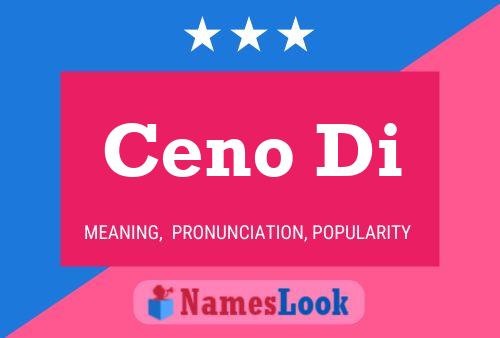 Ceno Di Name Poster