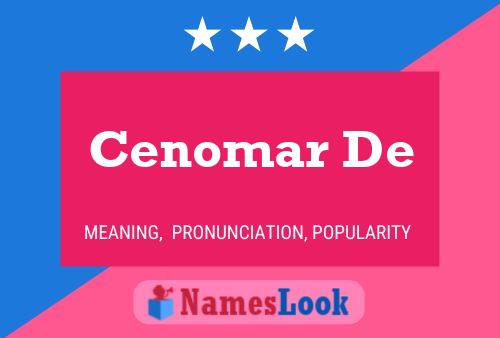 Cenomar De Name Poster