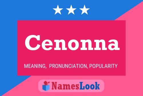 Cenonna Name Poster