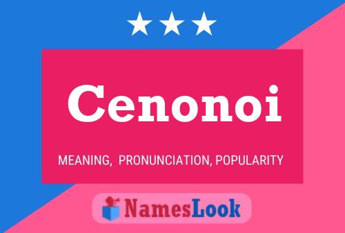 Cenonoi Name Poster