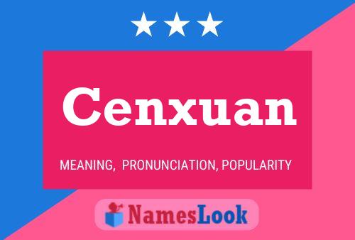 Cenxuan Name Poster