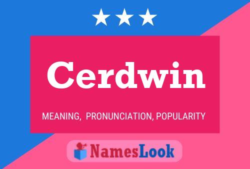 Cerdwin Name Poster