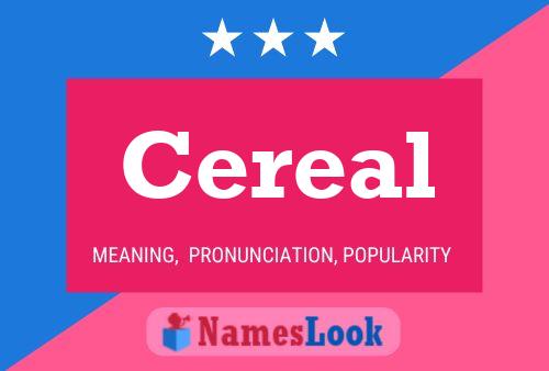 Cereal Name Poster