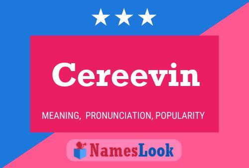 Cereevin Name Poster