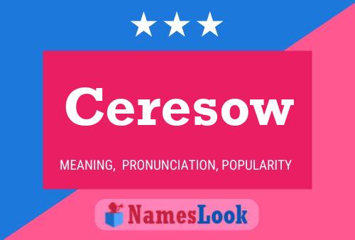 Ceresow Name Poster