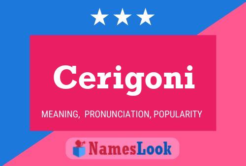 Cerigoni Name Poster