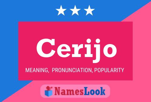 Cerijo Name Poster