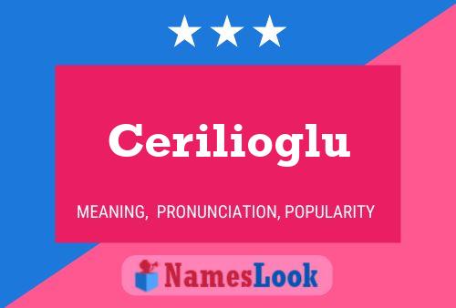 Cerilioglu Name Poster