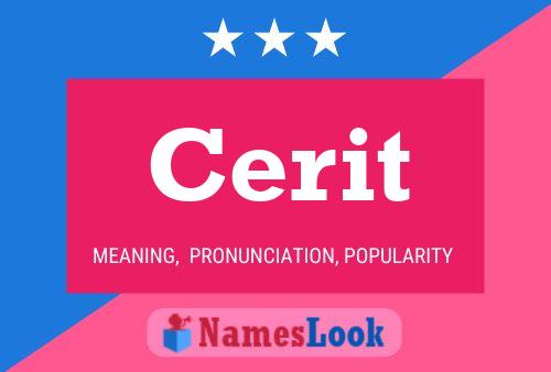 Cerit Name Poster