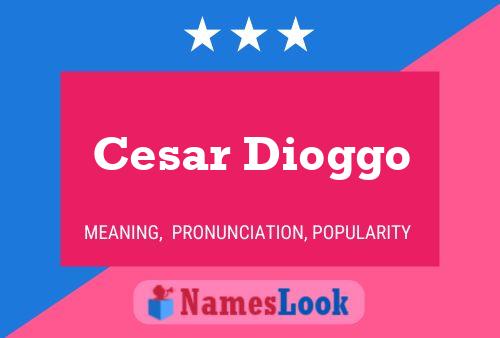 Cesar Dioggo Name Poster