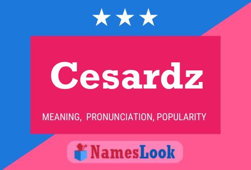 Cesardz Name Poster