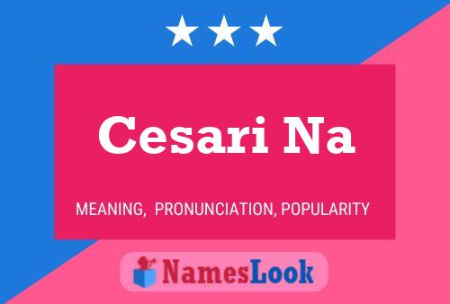 Cesari Na Name Poster