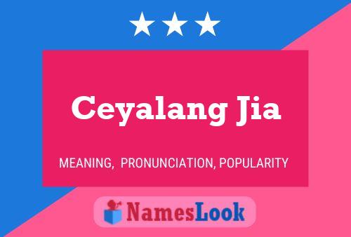 Ceyalang Jia Name Poster