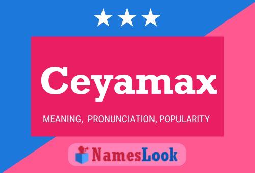 Ceyamax Name Poster