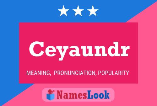 Ceyaundr Name Poster